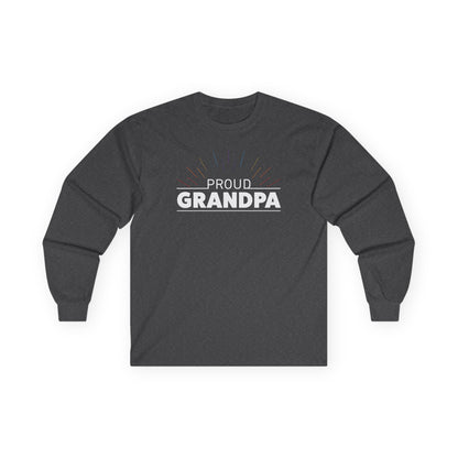 Proud Grandpa Long Sleeve Tee - Unisex Ultra Cotton Shirt for Father's Day