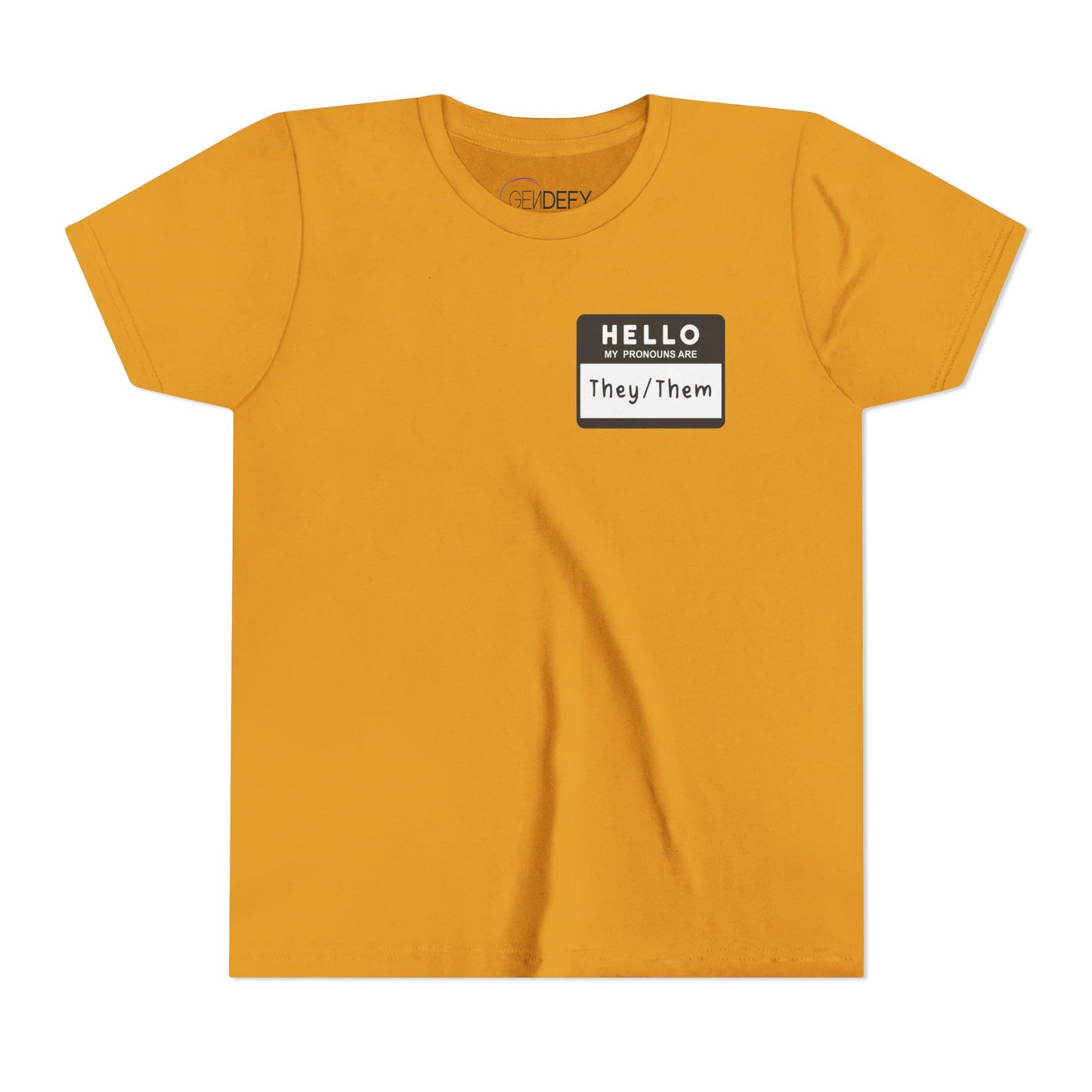 Hello, My Pronouns Are They/Them | Youth T-Shirt