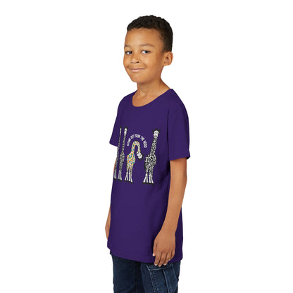 Stand Out From the Herd Rainbow Giraffe | Youth Shirt