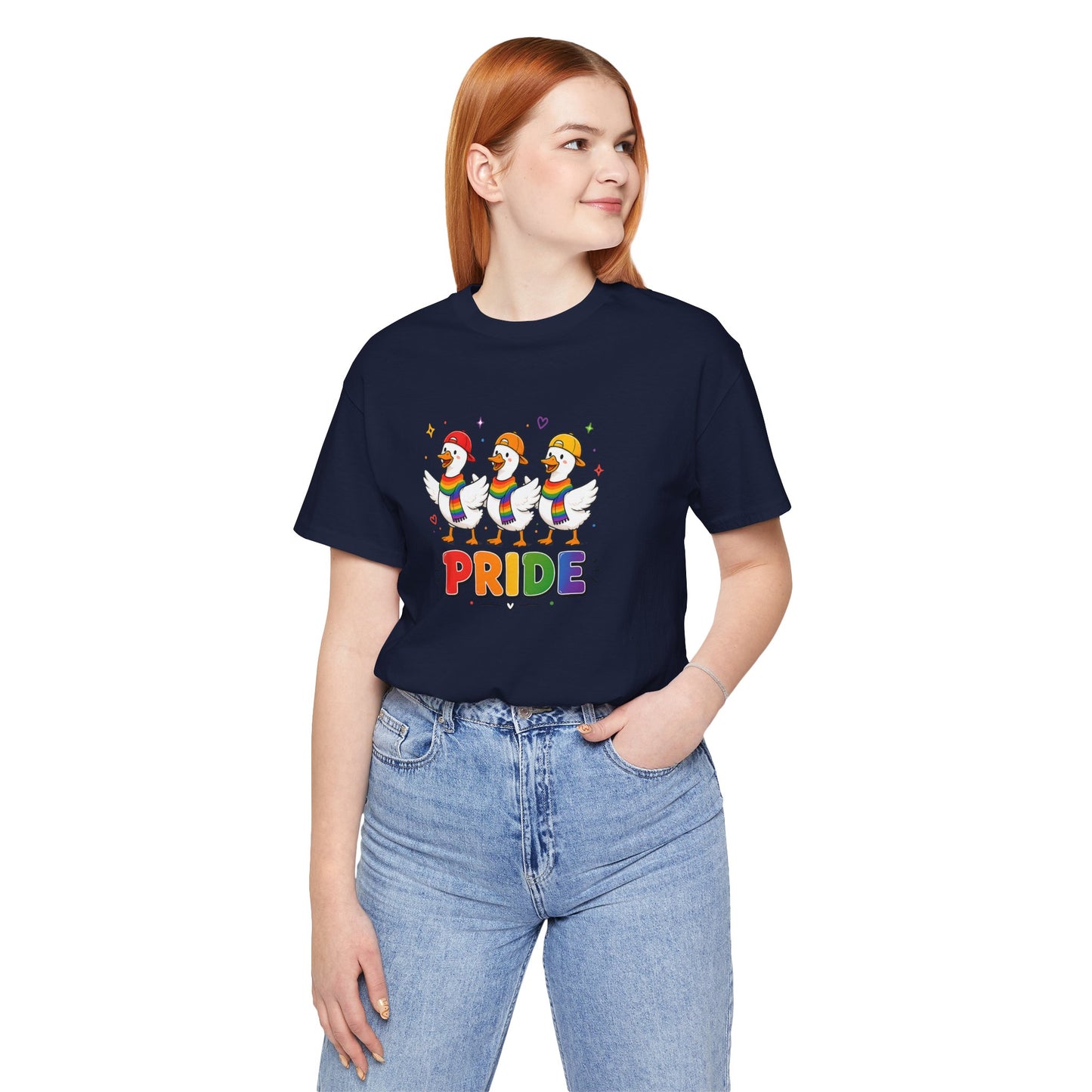 PRIDE Flock Rainbow Geese | Adult Tee