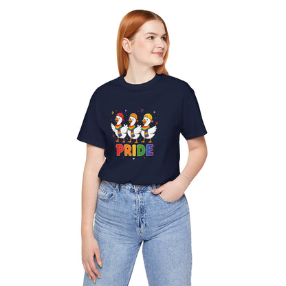 PRIDE Flock Rainbow Geese | Adult Tee