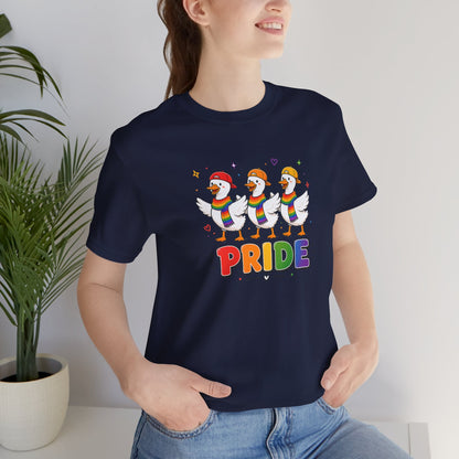 PRIDE Flock Rainbow Geese | Adult Tee