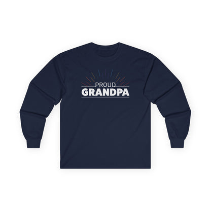Proud Grandpa Long Sleeve Tee - Unisex Ultra Cotton Shirt for Father's Day