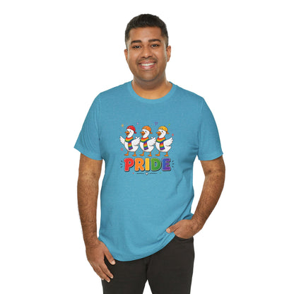 PRIDE Flock Rainbow Geese | Adult Tee