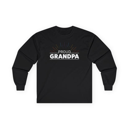 Proud Grandpa Long Sleeve Tee - Unisex Ultra Cotton Shirt for Father's Day