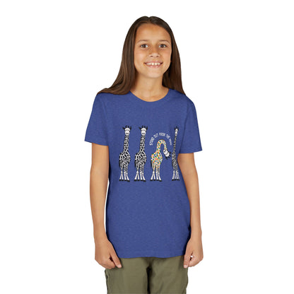 Stand Out From the Herd Rainbow Giraffe | Youth Shirt