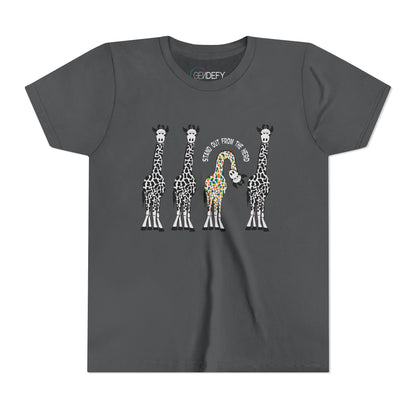 Stand Out From the Herd Rainbow Giraffe | Youth Shirt