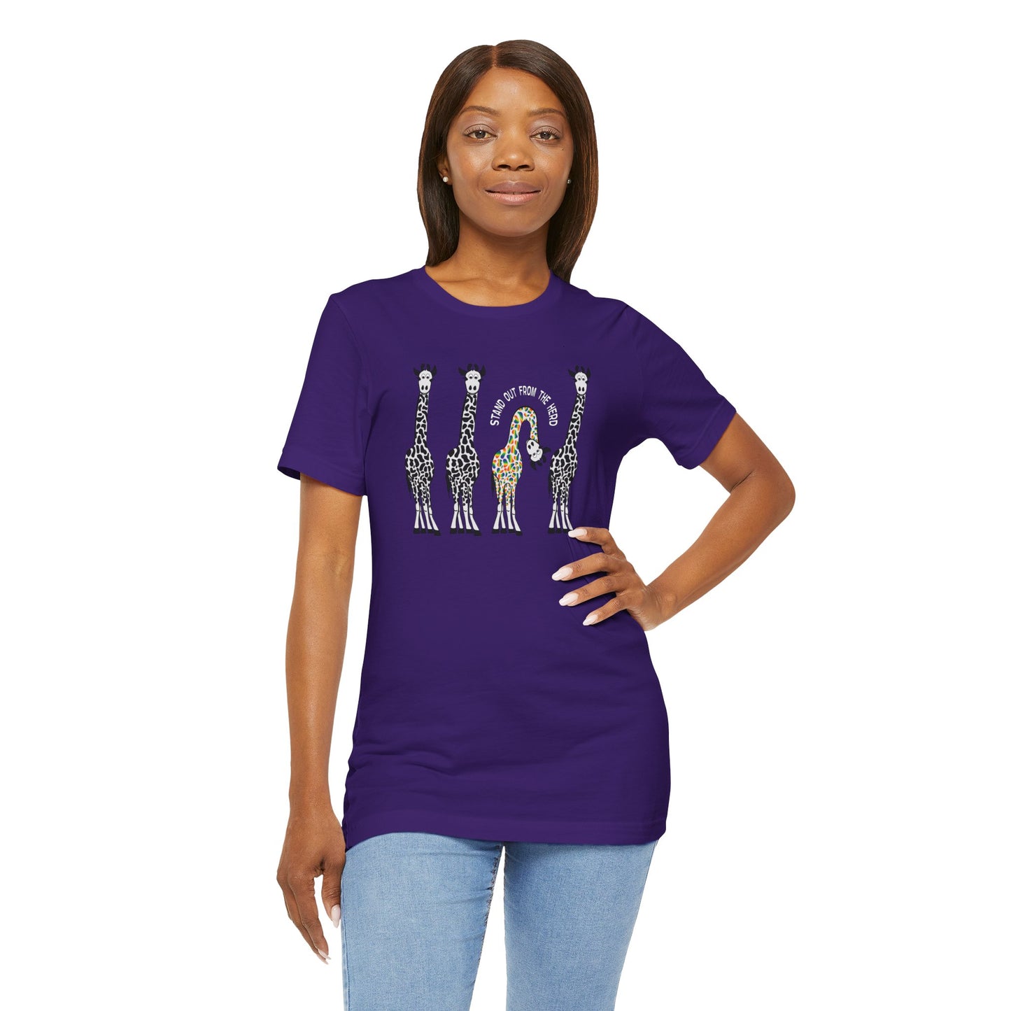 Giraffe - Stand Out From the Herd | Adult Tee