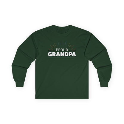 Proud Grandpa Long Sleeve Tee - Unisex Ultra Cotton Shirt for Father's Day