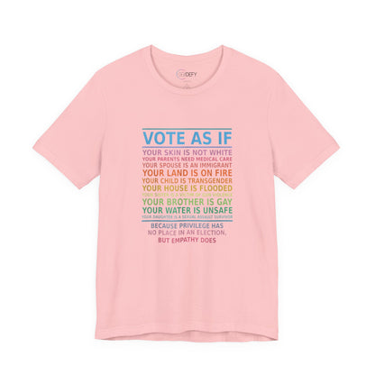 Vote With Empathy | Adult T-Shirt