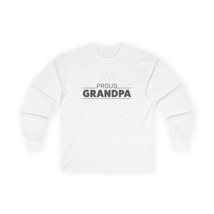 Proud Grandpa Long Sleeve Tee - Unisex Ultra Cotton Shirt for Father's Day