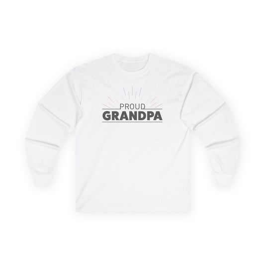 Proud Grandpa Long Sleeve Tee - Unisex Ultra Cotton Shirt for Father's Day