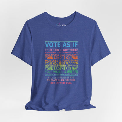Vote With Empathy | Adult T-Shirt