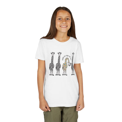 Stand Out From the Herd Rainbow Giraffe | Youth Shirt