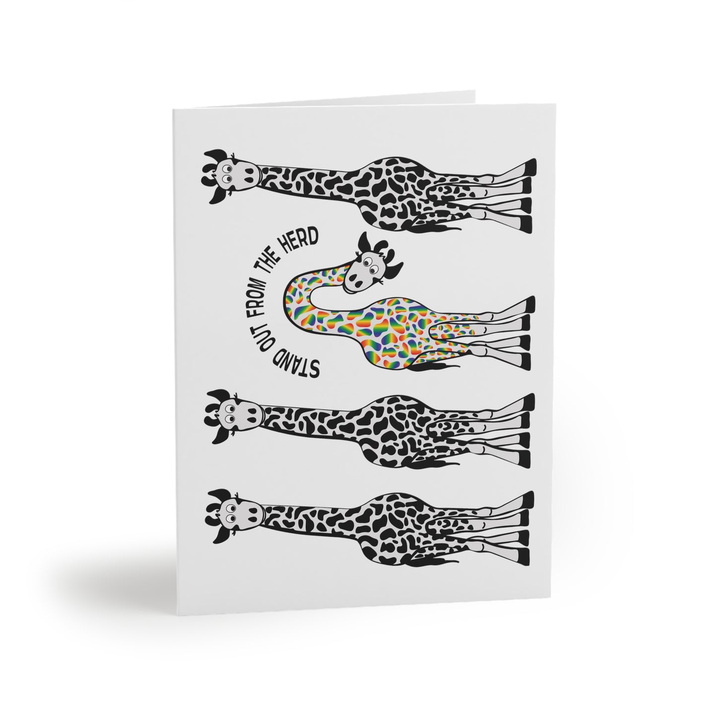 Stand Out From the Herd Giraffes | Greeting Cards