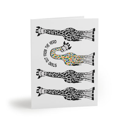 Stand Out From the Herd Giraffes | Greeting Cards