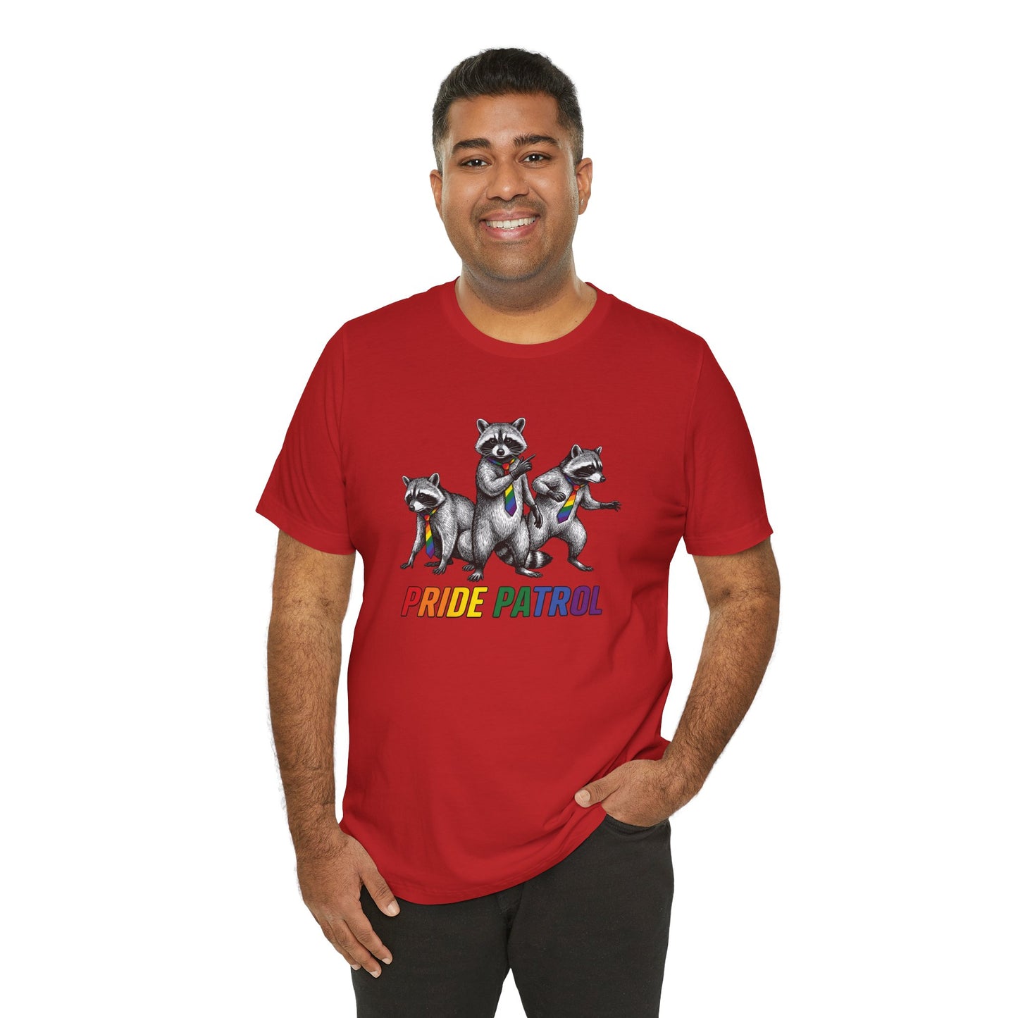 Rainbow Raccoon Pride Patrol — Adult Tee