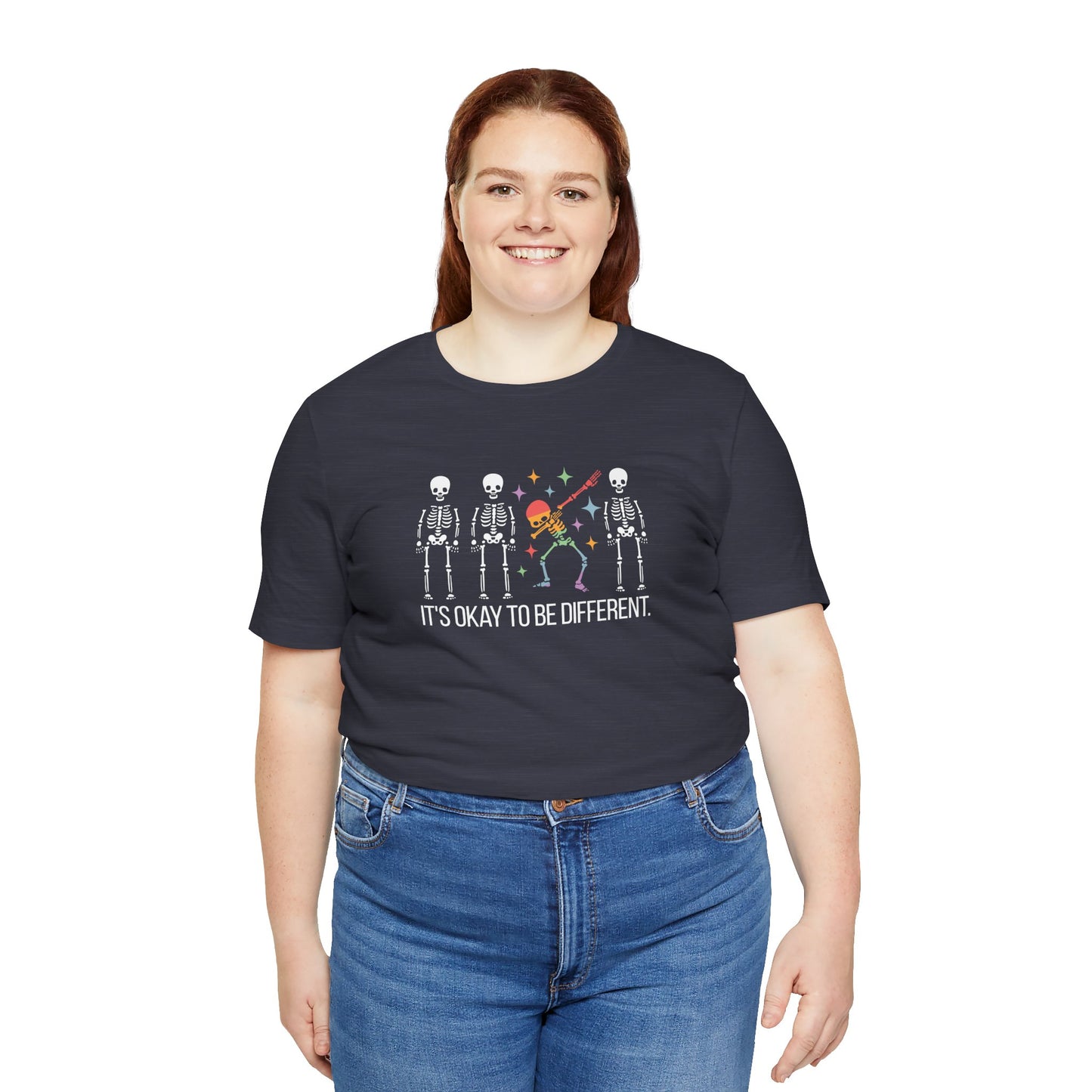 It's Okay to Be Different Dancing Skeletons | Adult Tee
