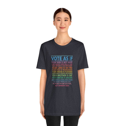 Vote With Empathy | Adult T-Shirt