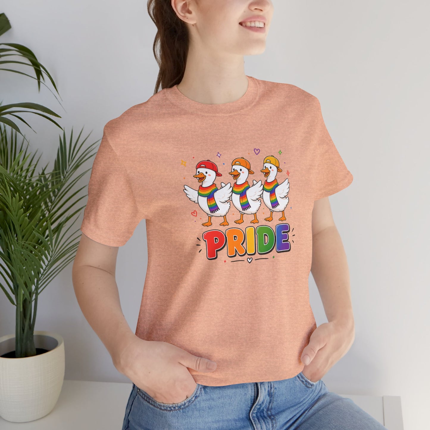 PRIDE Flock Rainbow Geese | Adult Tee