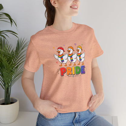 PRIDE Flock Rainbow Geese | Adult Tee