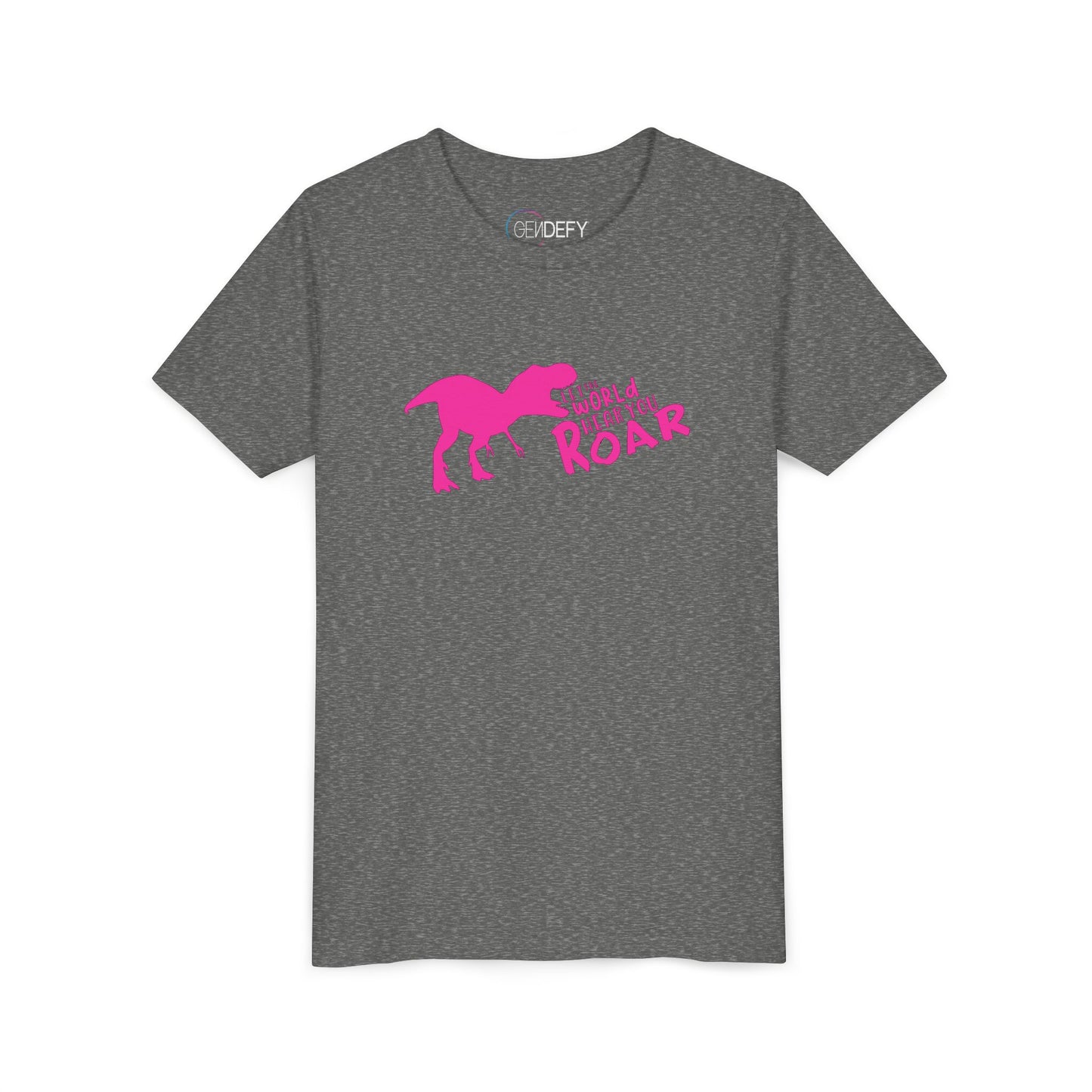 Let the World Hear You Roar Dinosaur | Youth T-Shirt