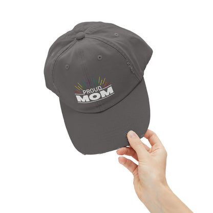 Proud Mom | Distressed Unisex Cap