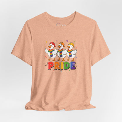 PRIDE Flock Rainbow Geese | Adult Tee