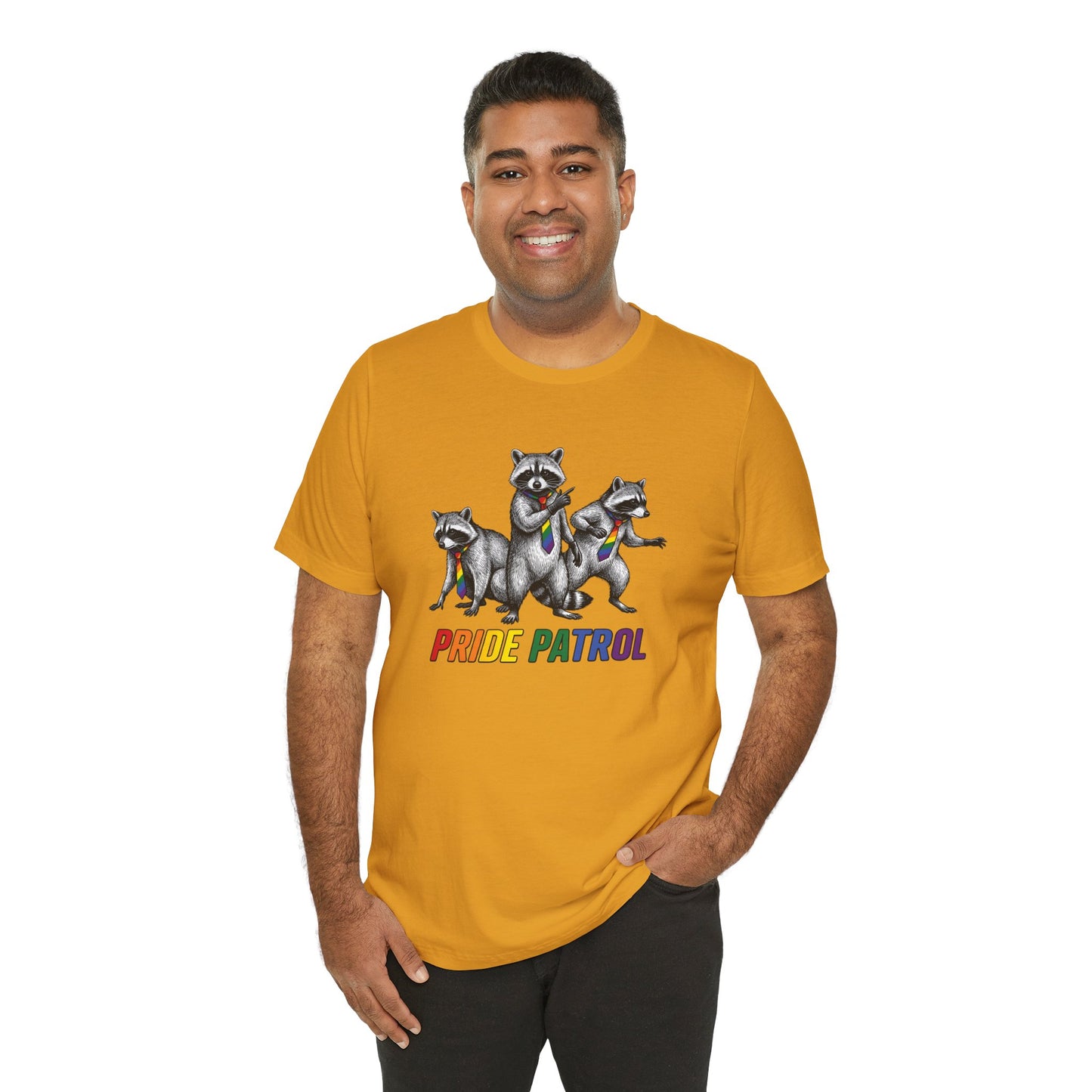 Rainbow Raccoon Pride Patrol — Adult Tee