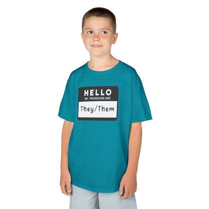 Hello, My Pronouns Are They/Them | Youth T-Shirt