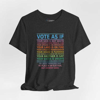 Vote With Empathy | Adult T-Shirt