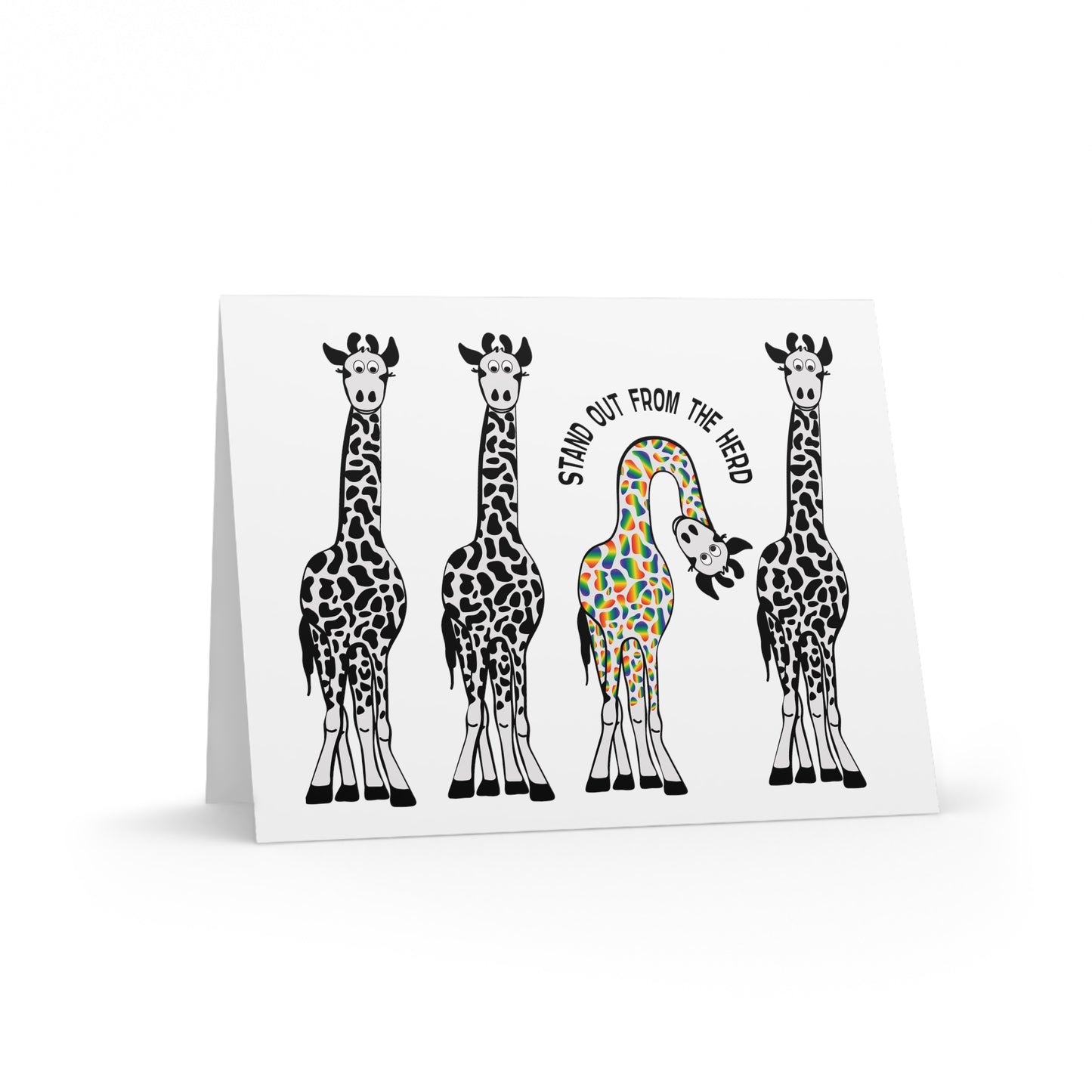 Stand Out From the Herd Giraffes | Greeting Cards