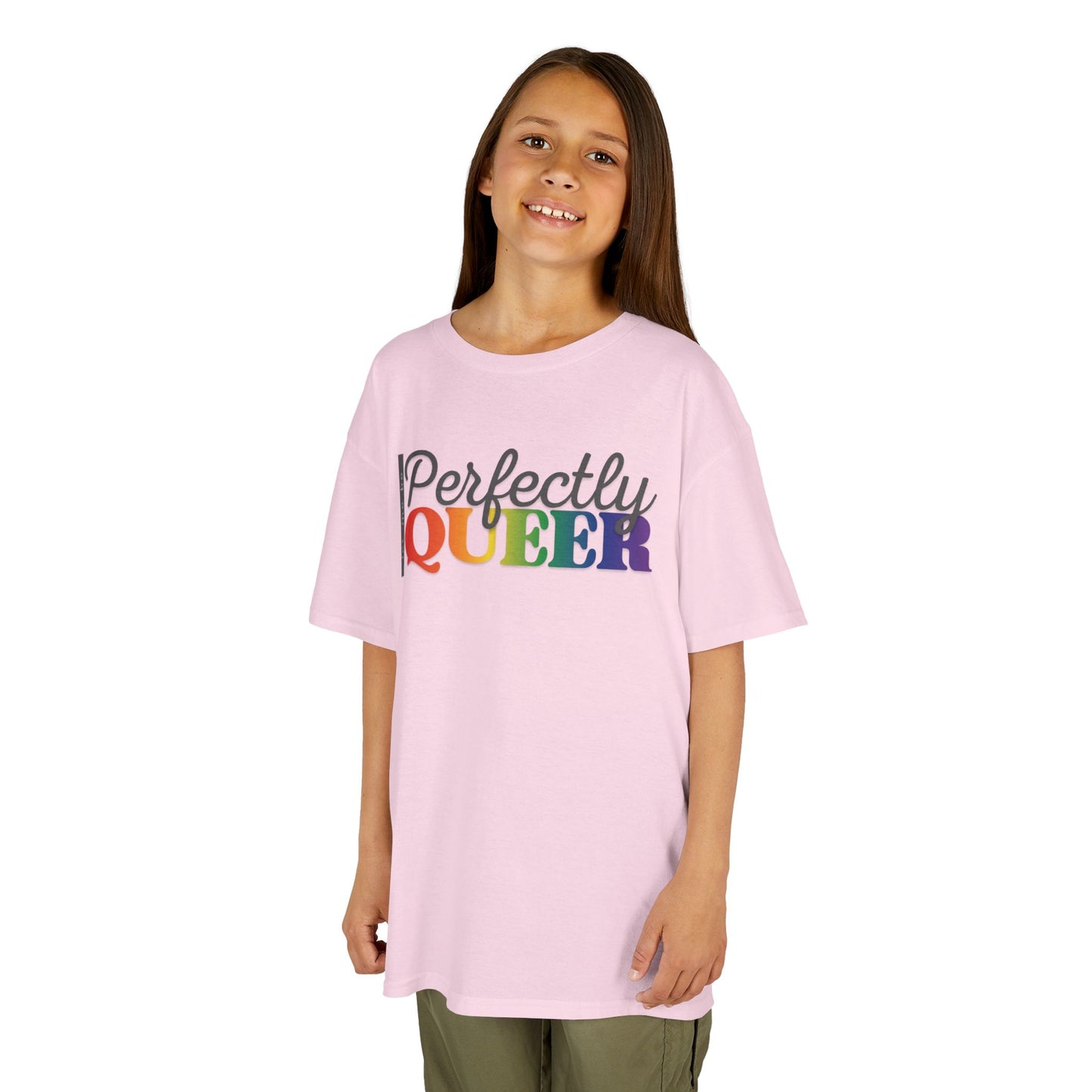 Let Me Be Perfectly Queer | Kids Heavy Cotton T-Shirt