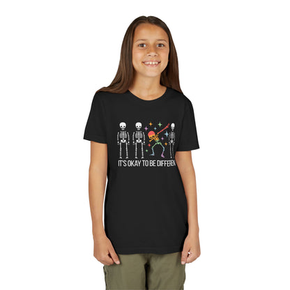 Unique Youth Tee: It's Okay to Be Different, Kids Shirt, Halloween Top, Celebration T-Shirt, Gift for Individuality