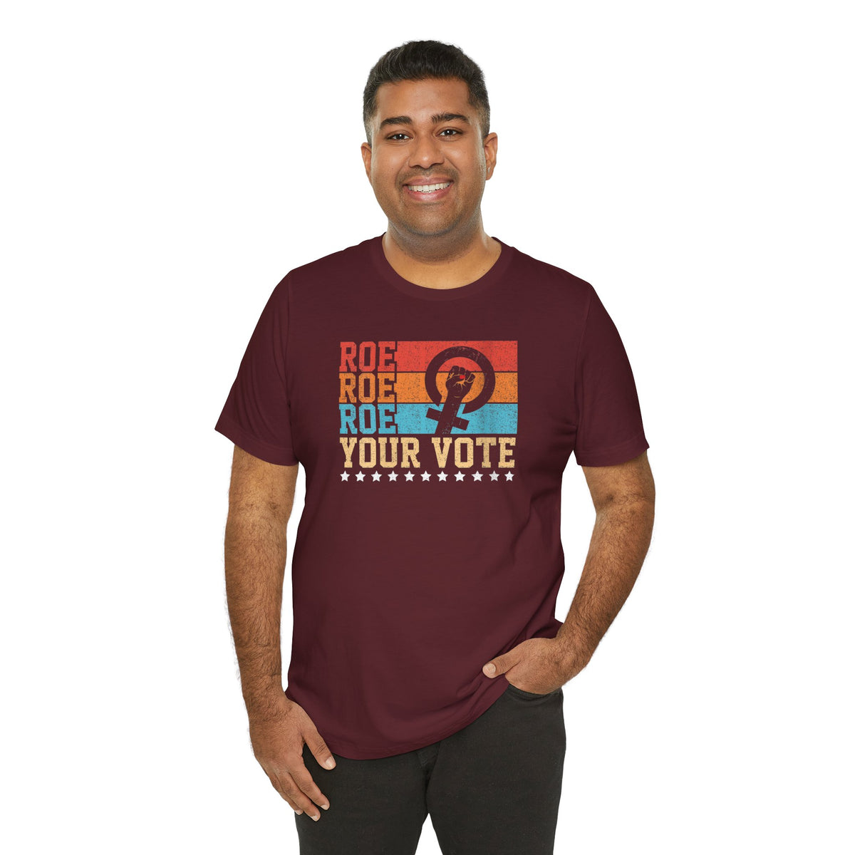 Roe Roe Roe Your Vote | Adult T-Shirt