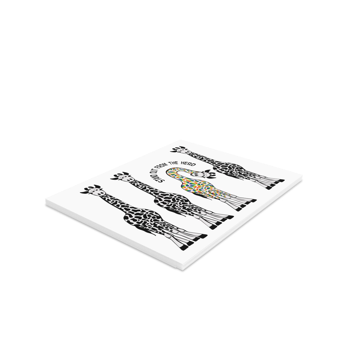 Stand Out From the Herd Giraffes | Greeting Cards