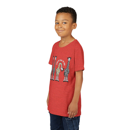 Stand Out From the Herd Rainbow Giraffe | Youth Shirt
