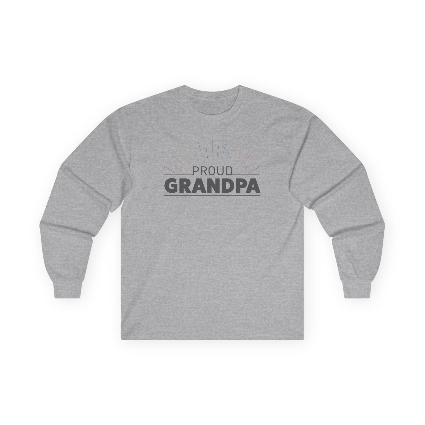 Proud Grandpa Long Sleeve Tee - Unisex Ultra Cotton Shirt for Father's Day