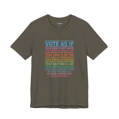 Vote With Empathy | Adult T-Shirt