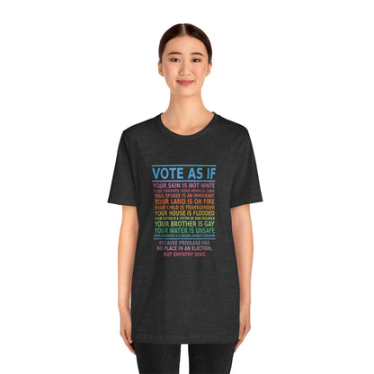 Vote With Empathy | Adult T-Shirt