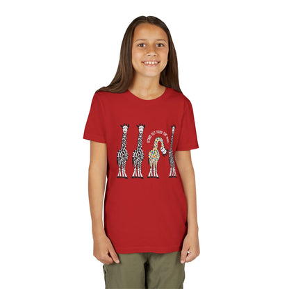 Stand Out From the Herd Rainbow Giraffe | Youth Shirt