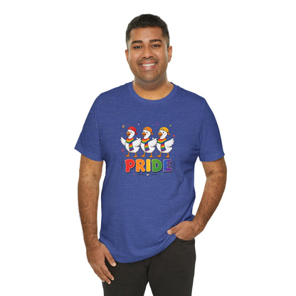 PRIDE Flock Rainbow Geese | Adult Tee