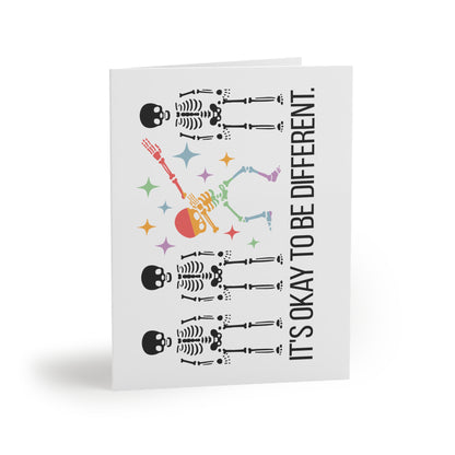 Dancing Skeletons - It's Ok To Be Different | Greeting Cards