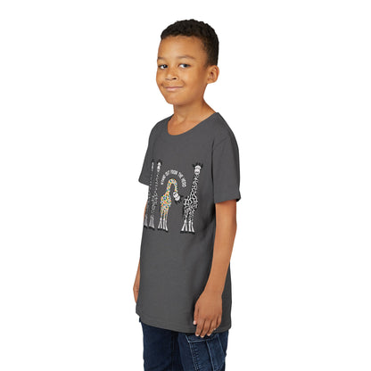 Stand Out From the Herd Rainbow Giraffe | Youth Shirt