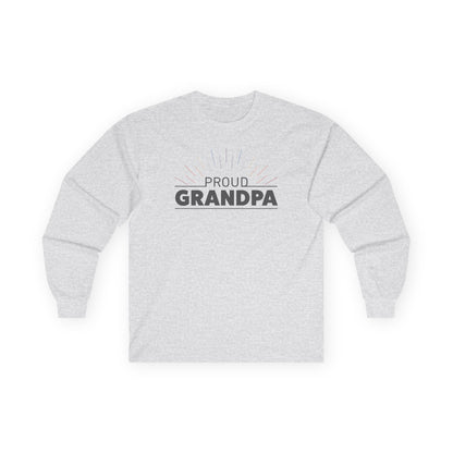 Proud Grandpa Long Sleeve Tee - Unisex Ultra Cotton Shirt for Father's Day