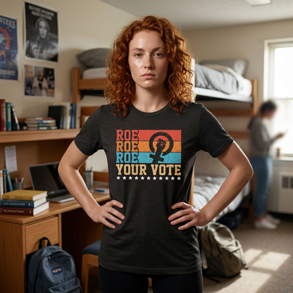 Roe Roe Roe Your Vote | Adult T-Shirt
