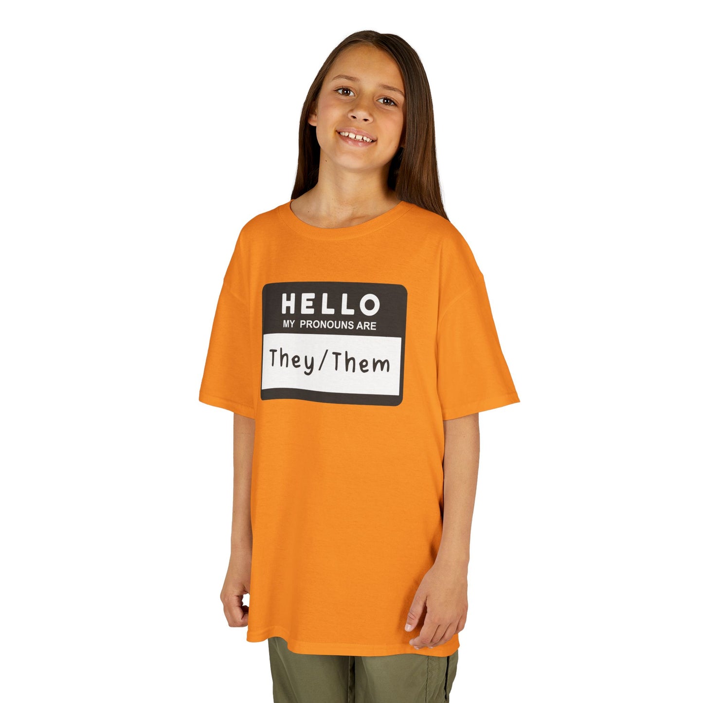 Hello, My Pronouns Are They/Them | Youth T-Shirt