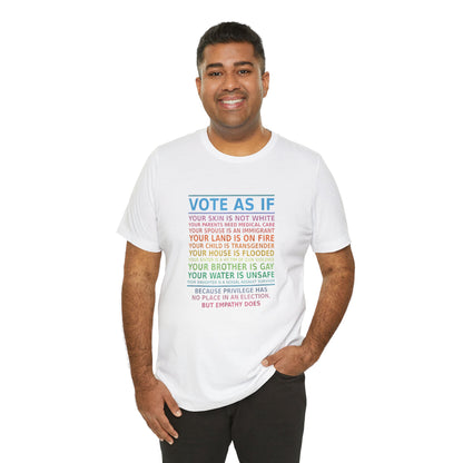 Vote With Empathy | Adult T-Shirt