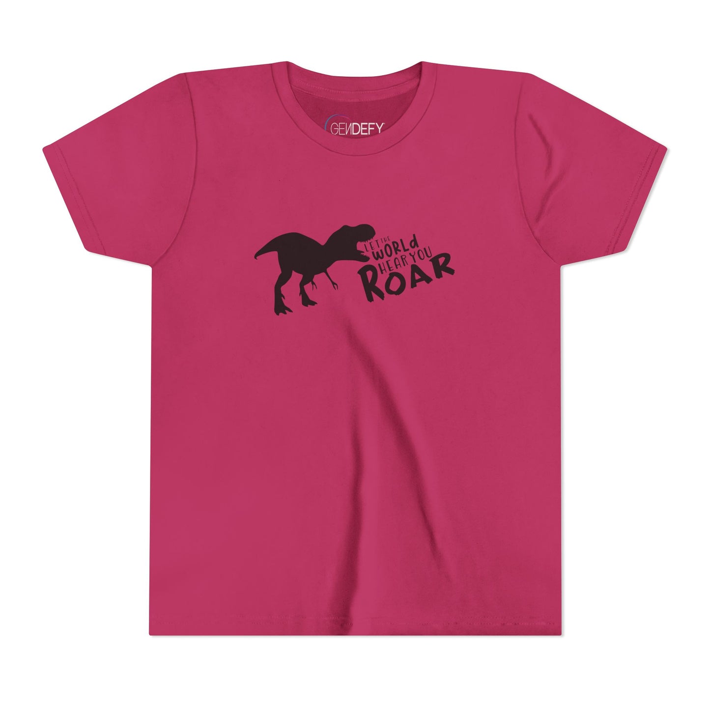 Let the World Hear You Roar Dinosaur | Youth T-Shirt