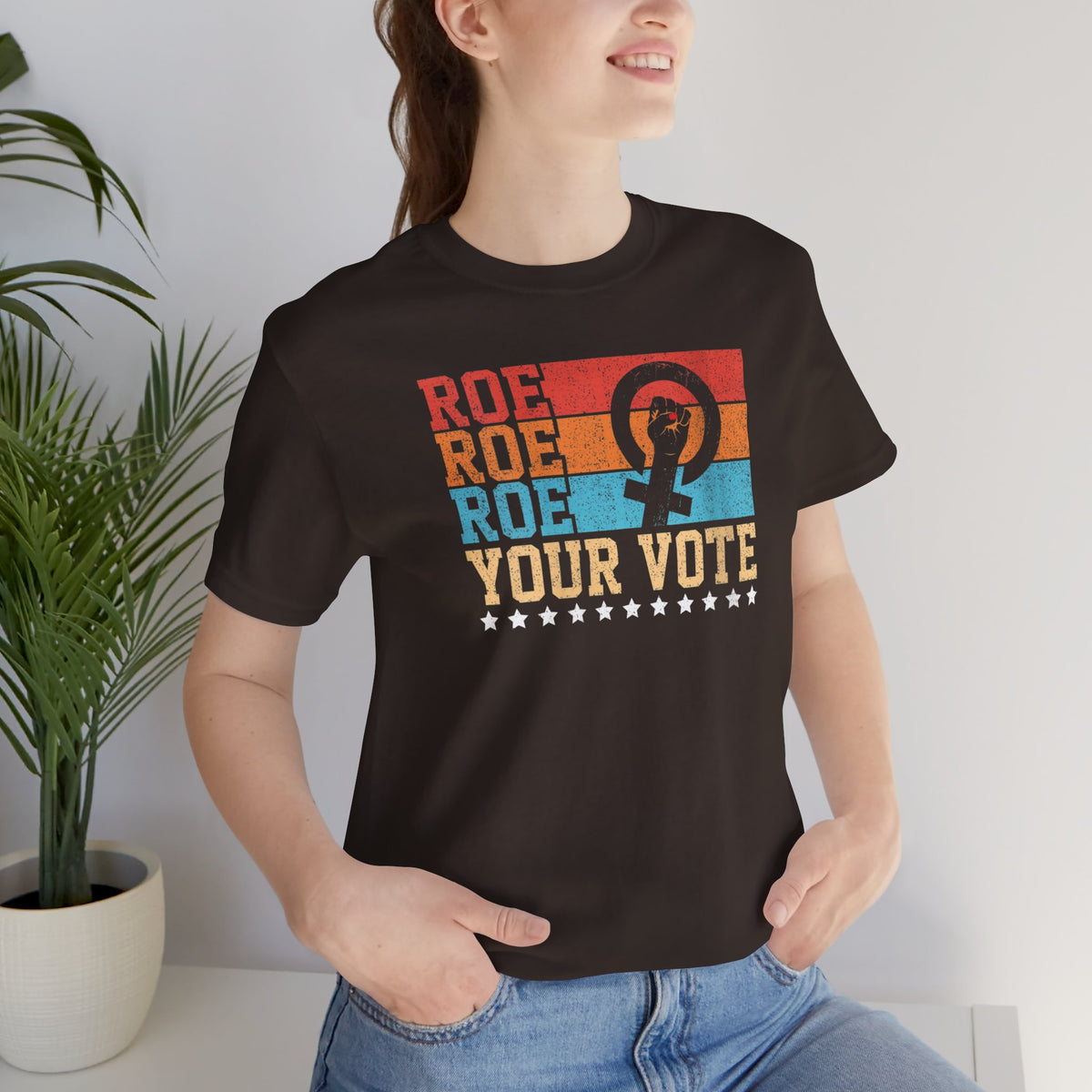 Roe Roe Roe Your Vote | Adult T-Shirt